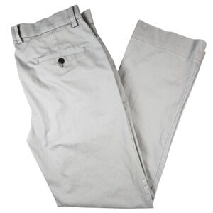 Brooks Brothers Advantage Chino Stretch Clark‎ Fit Men's Pants Gray W36 L32